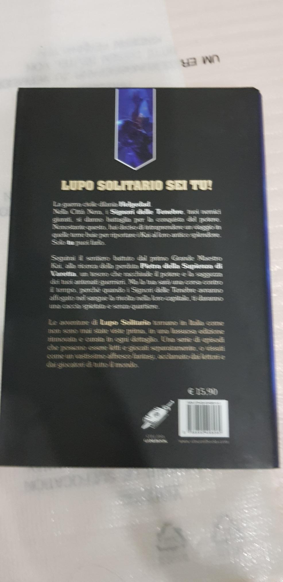 Raven Edizioni Lupo Solitario Nel Regno del Terrore 6 librogame Kai