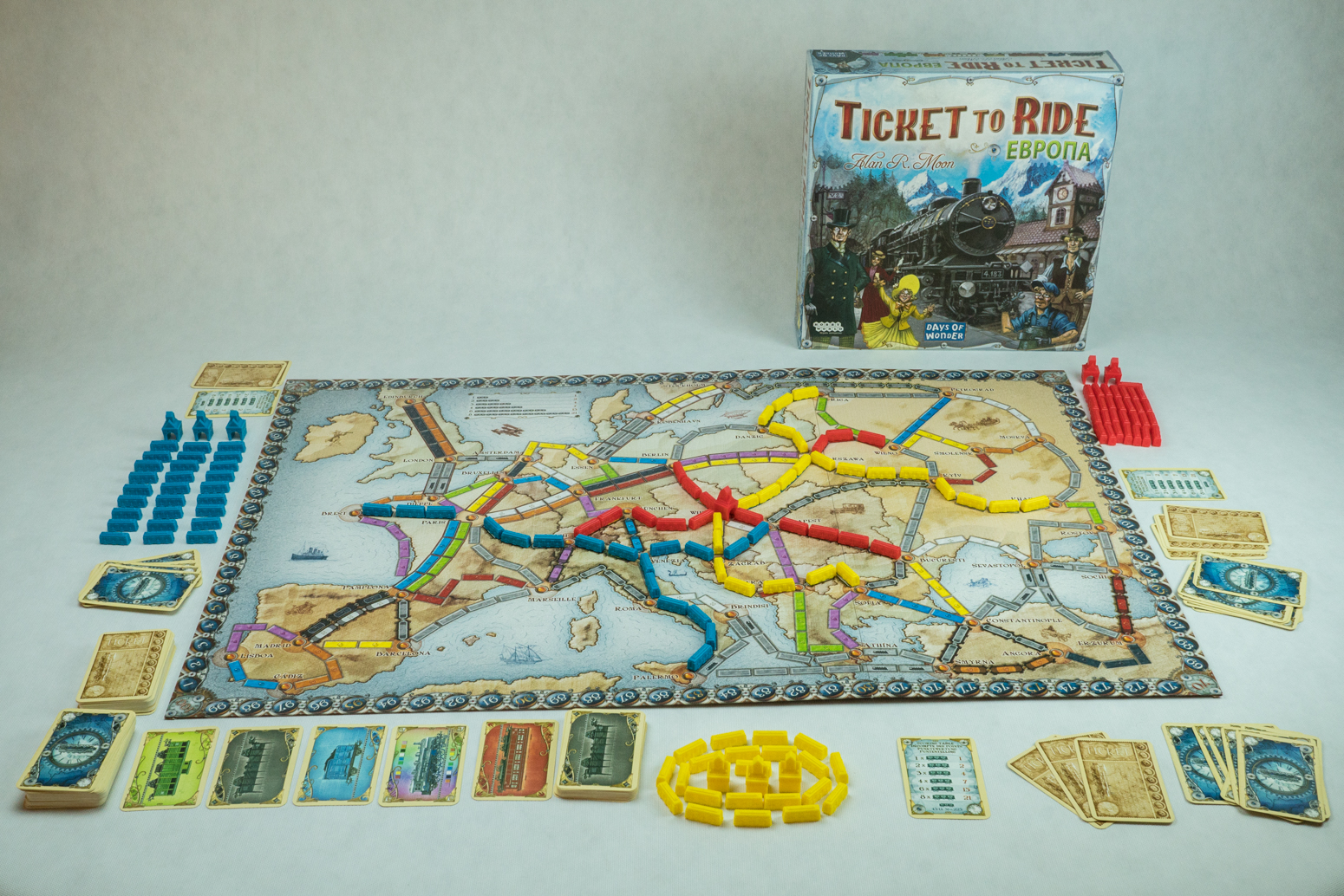 Niza Gams Ticket to Ride Europa gioco da tavolo famiglia