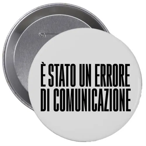 Studio Supernova NSPPDN 12 Errore spilla bianca 38mm