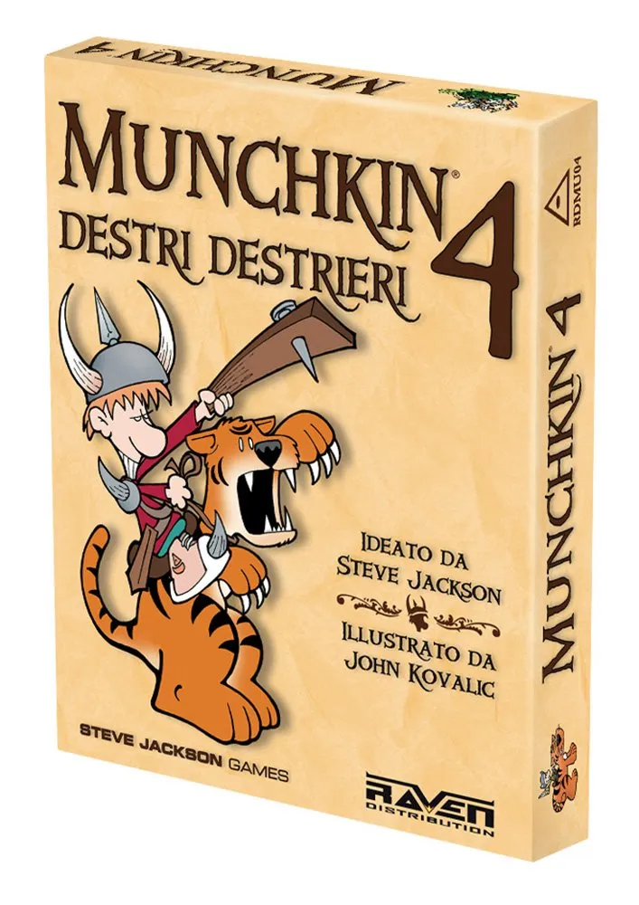 Raven Munchkin 4 Destri Destrieri espansione con cavalcature