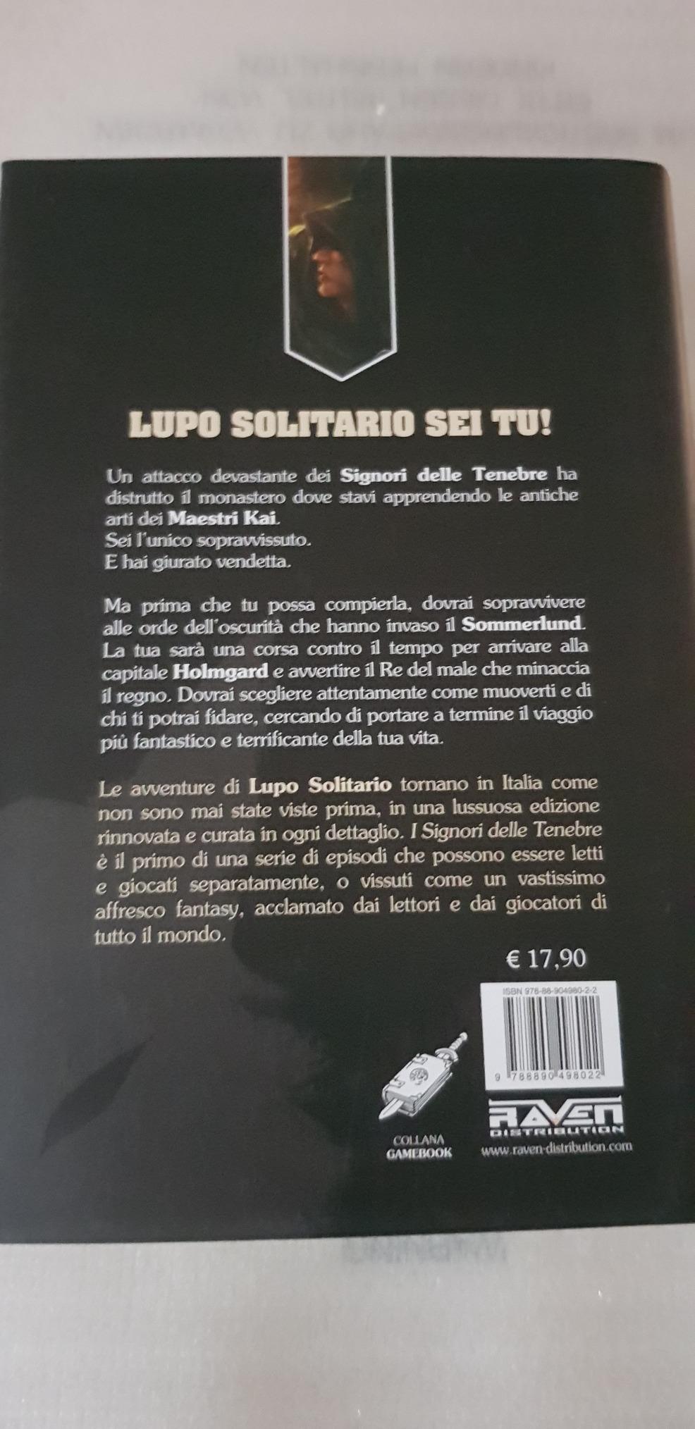 Raven Lupo Solitario Kai 1 I Signori delle Tenebre librogame