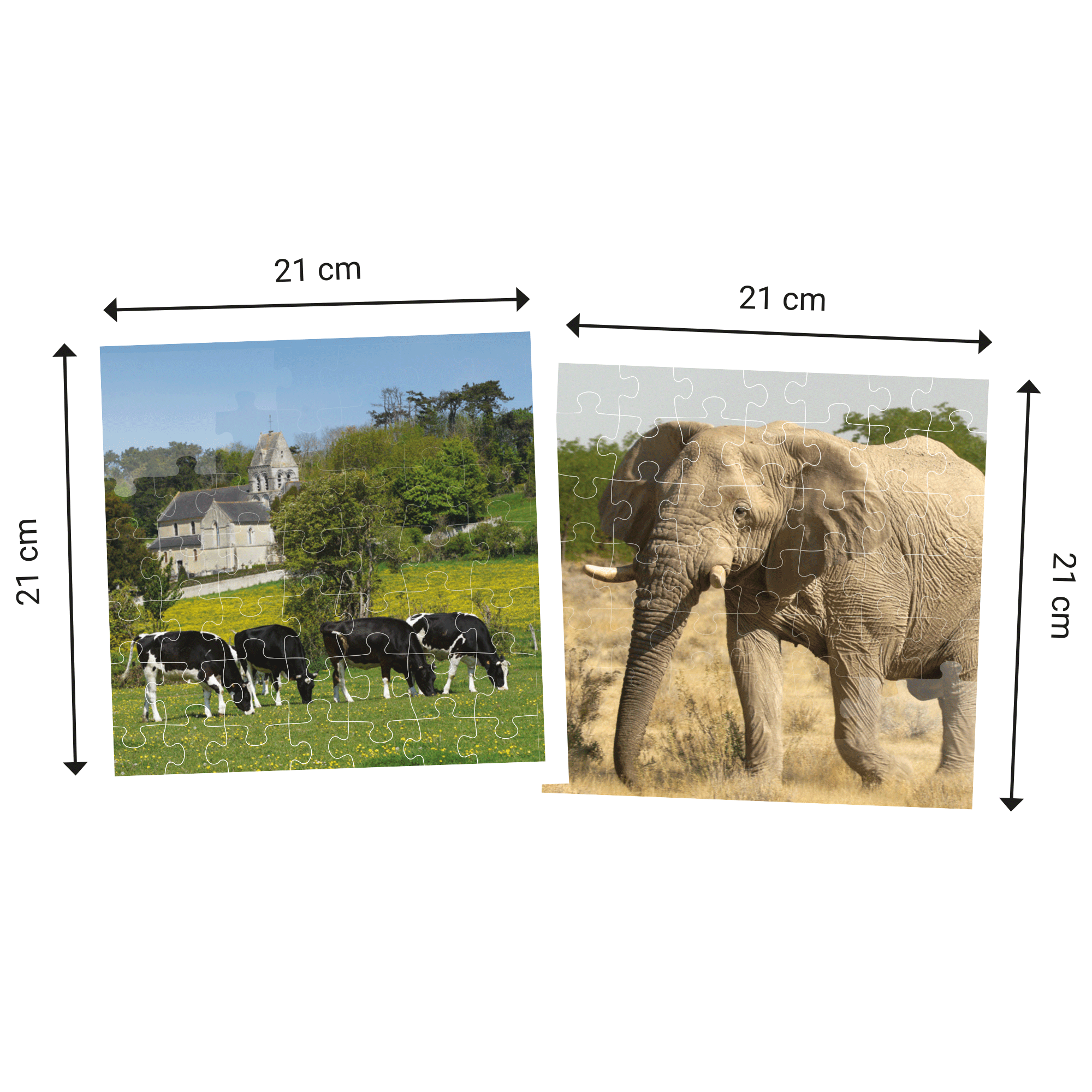 Topi Games Beautiful Escapes Animal Puzzles puzzle 2x49 pezzi animali