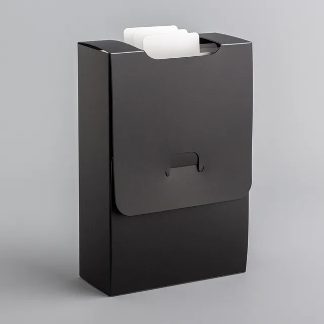 UniqCardFile Taro 40 mm schedario plastica nero carte