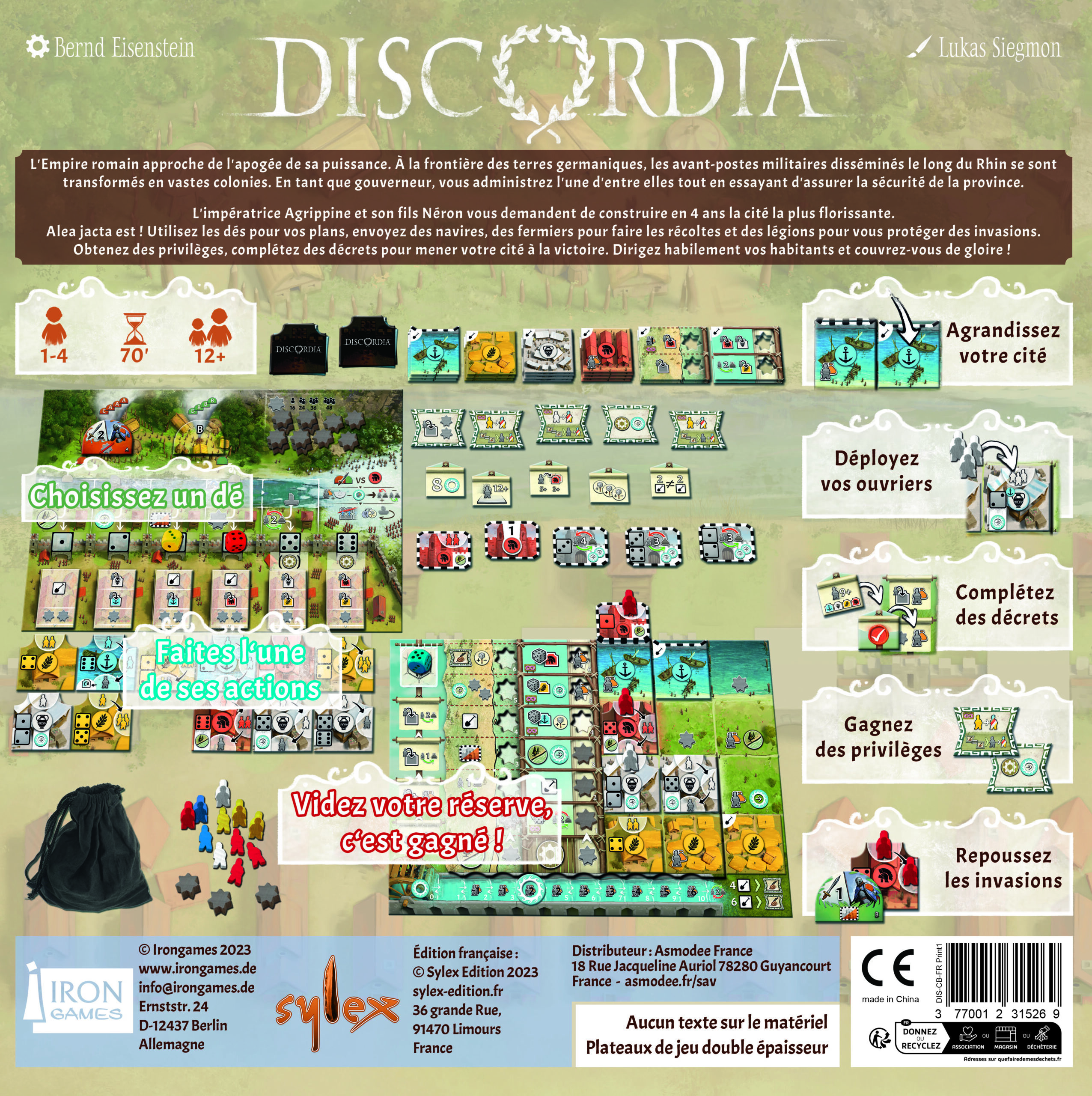 Sylex Edition Discordia gioco da tavolo edizione francese
