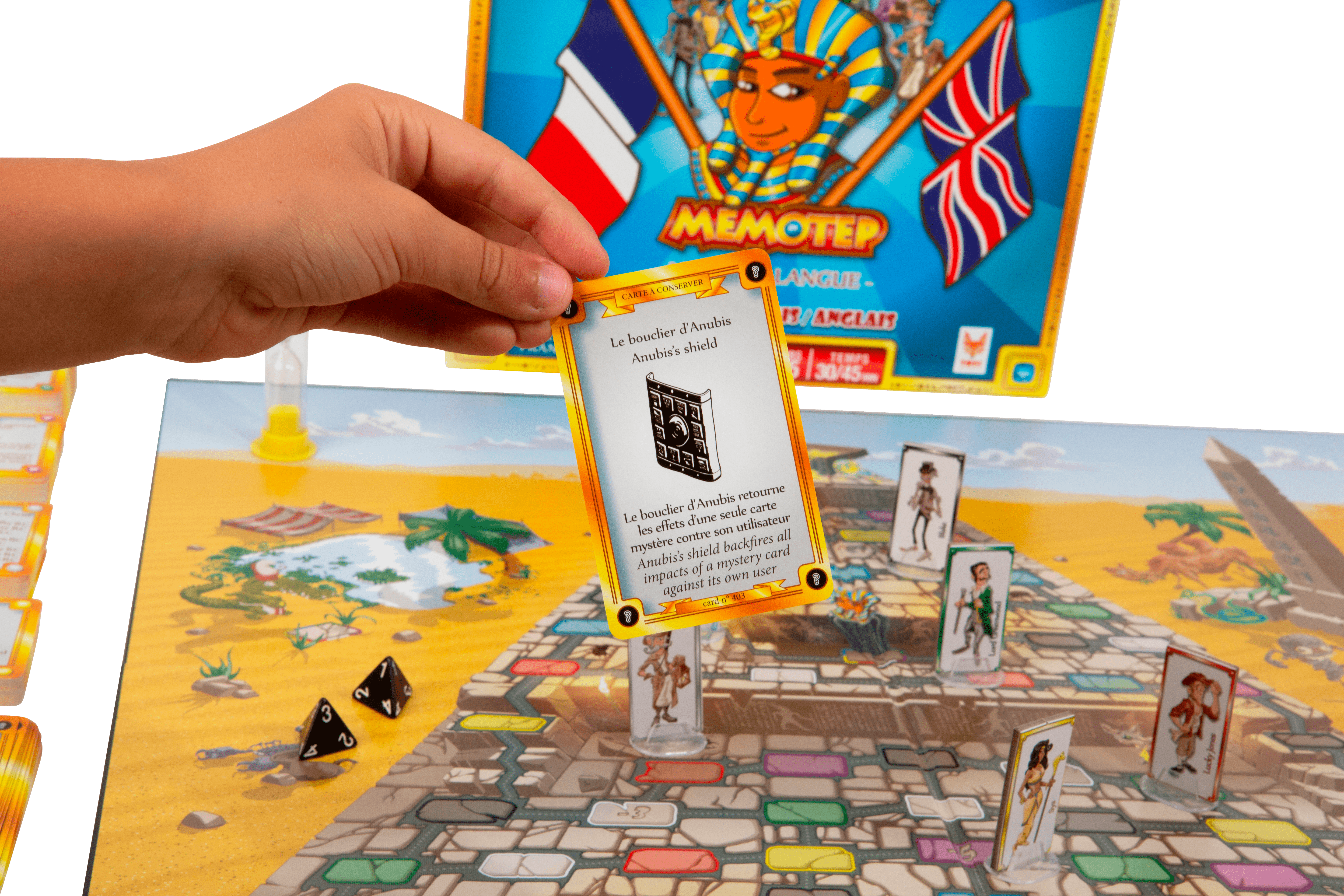 Topi Games Memotep francese inglese gioco di carte educativo