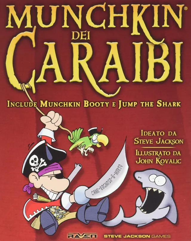 Raven Munchkin dei Caraibi gioco di carte pirati