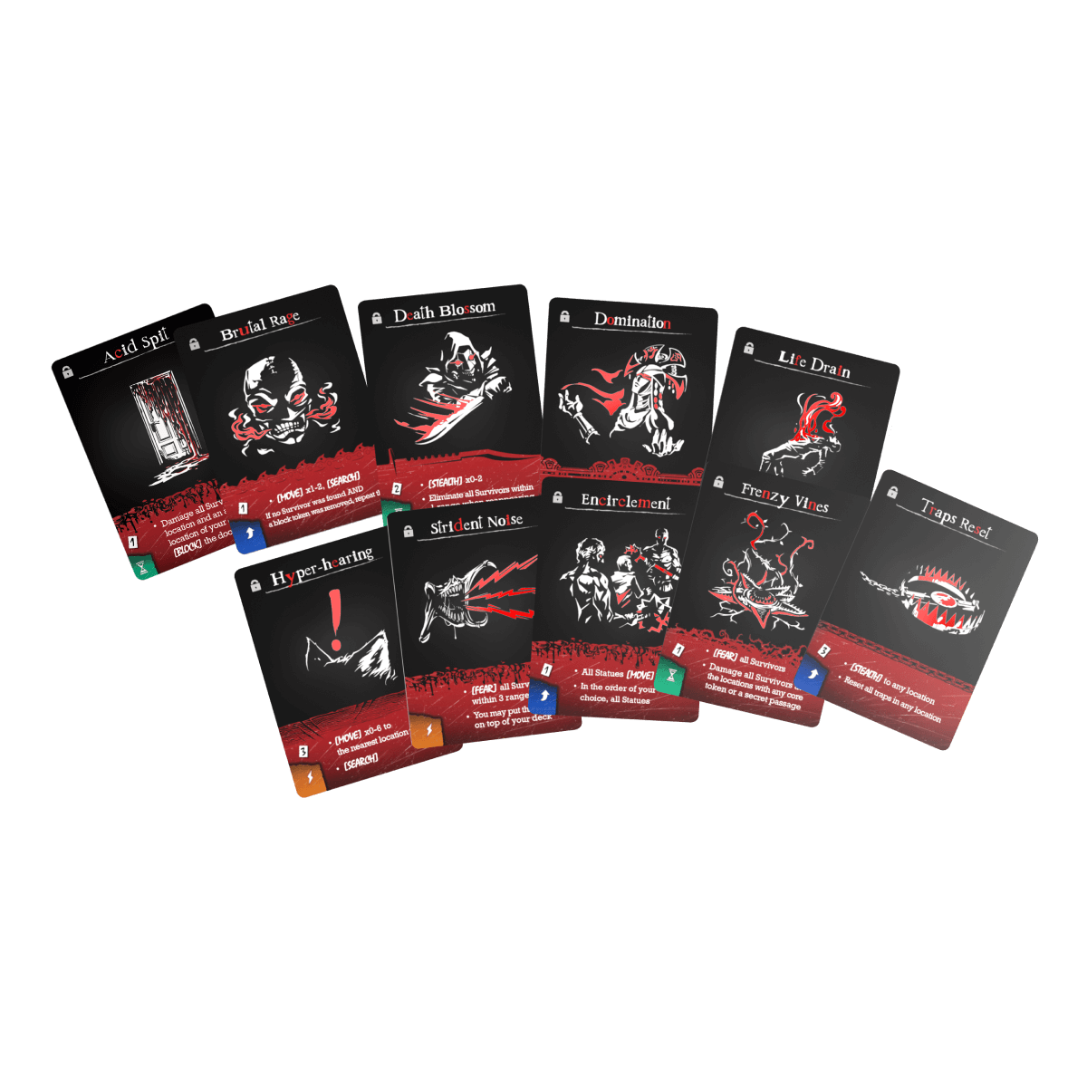Niza Gams Sussurro dietro il Muro carte foil rosse 10 pz