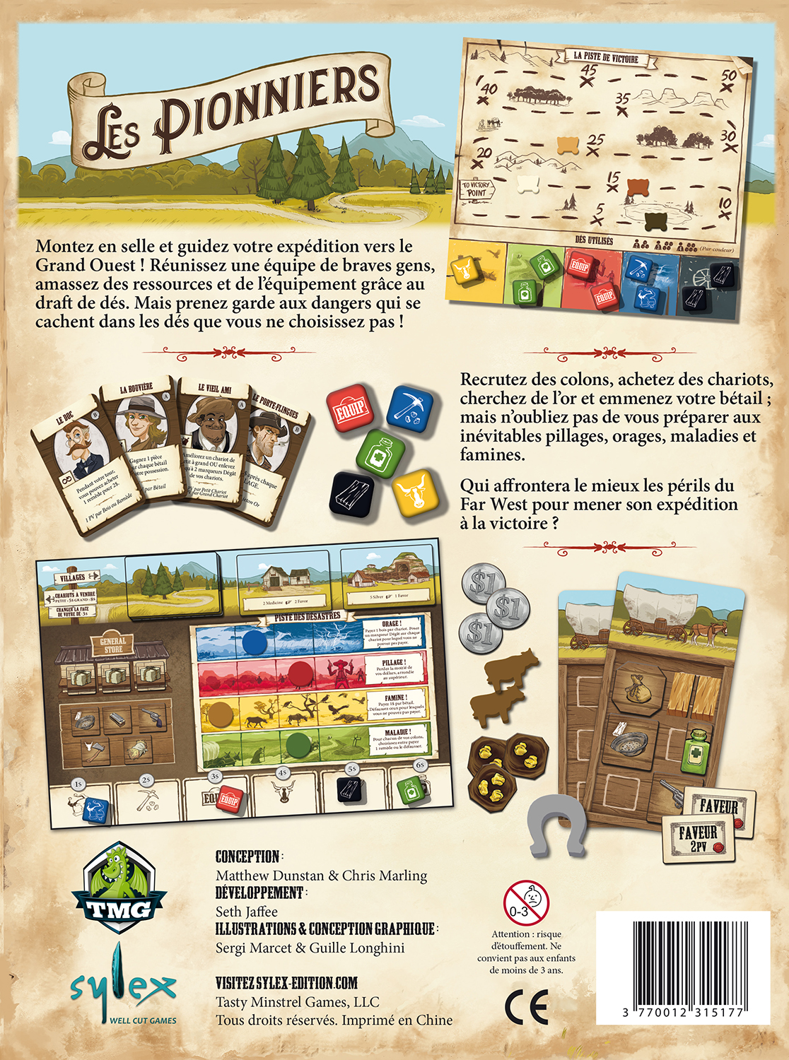 Sylex Edition Les Pionniers gioco da tavolo edizione francese