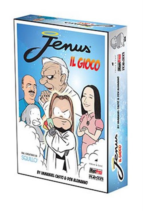 Studio Supernova Jenus gioco da tavolo satirico con 74 carte