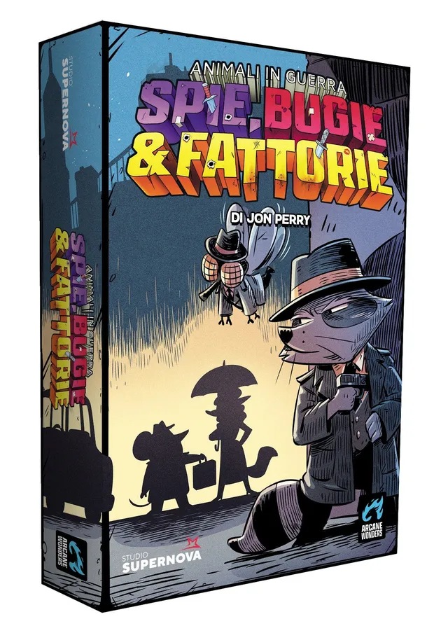 Studio Supernova Animali in Guerra Spie Bugie Fattorie gioco carte 2 giocatori
