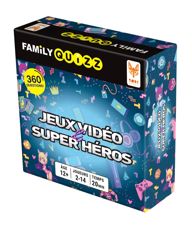 Topi Games Family Quiz Video Games e Superheroes gioco quiz