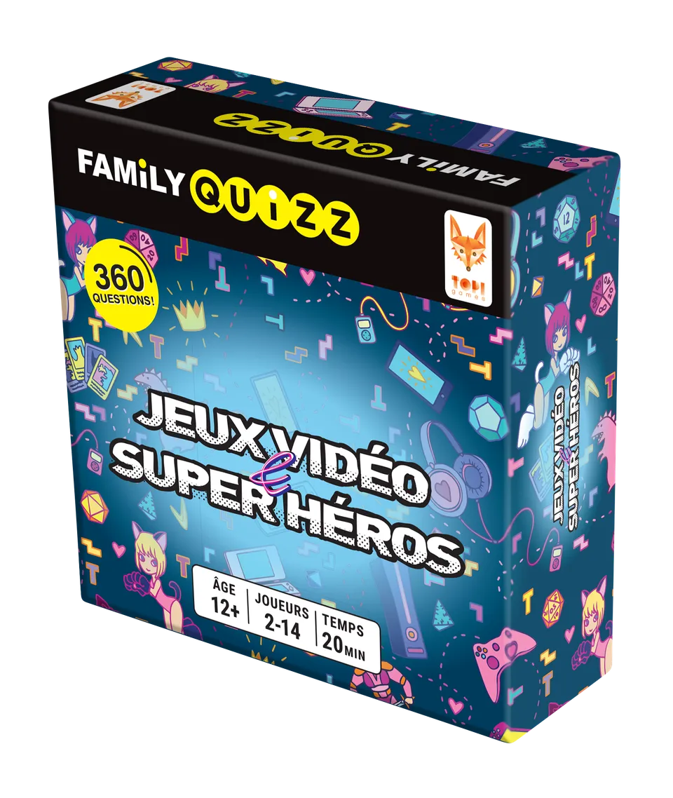 Topi Games Family Quiz Video Games e Superheroes gioco quiz