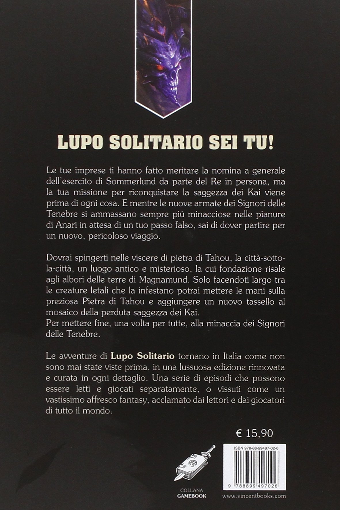Raven Edizioni Lupo Solitario L'Antro della Paura 9 librogame MagnaKai