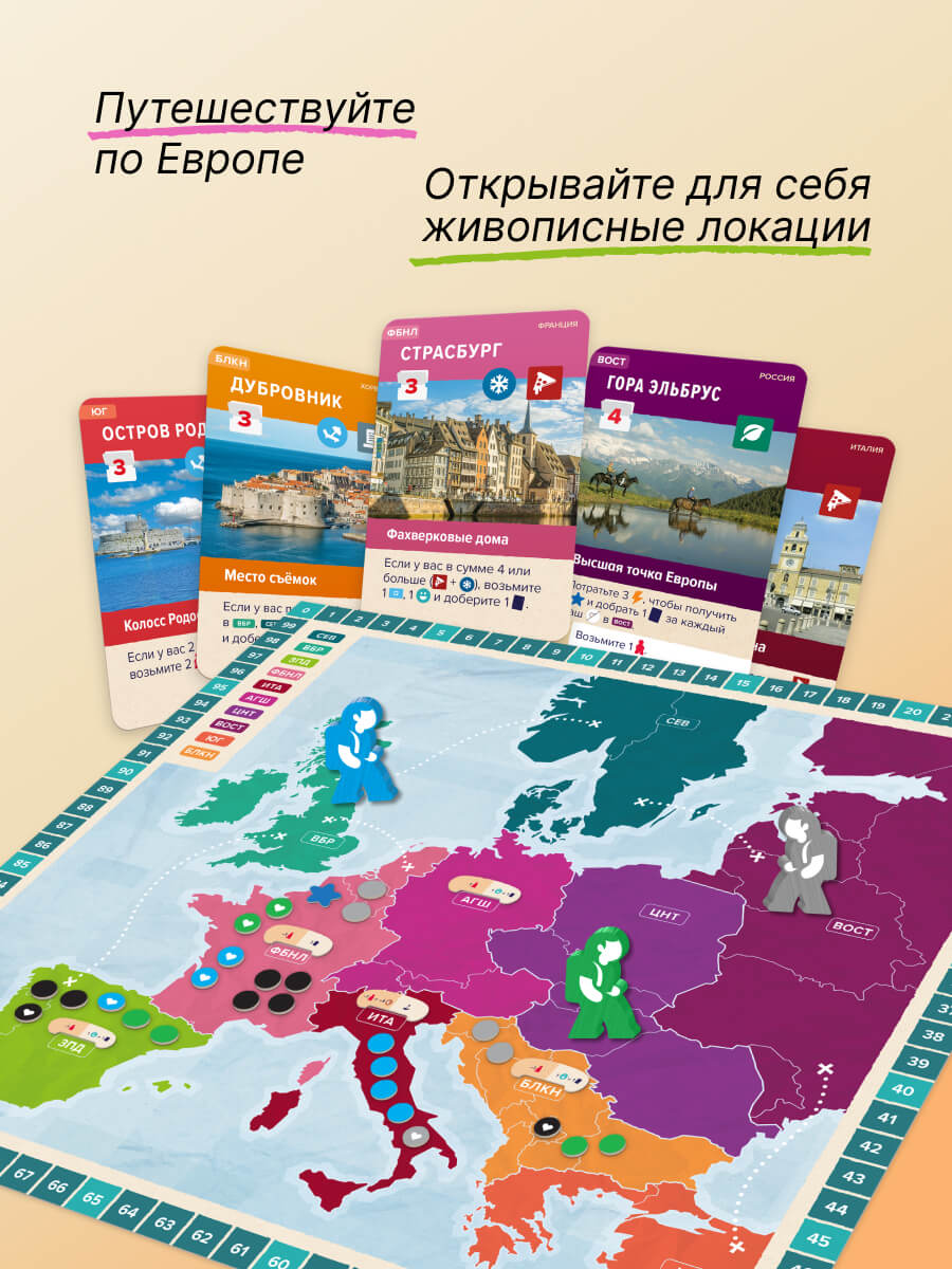 Niza Gams Eurotour gioco da tavolo viaggio