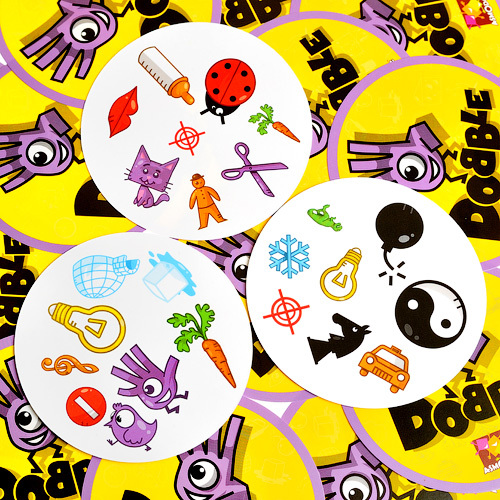 Niza Gams Dobble gioco di carte velocità base osservazione