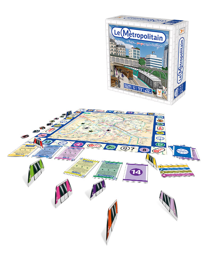 Topi Games The Metropolitan gioco da tavolo metro Parigi