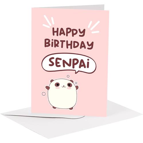 Studio Supernova BA09 Manga Senpai biglietto auguri con busta