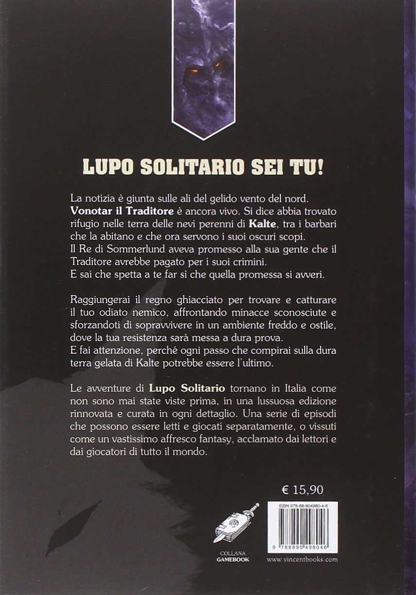 Raven Lupo Solitario Gli Abissi di Kalte 3 librogame copertina rigida