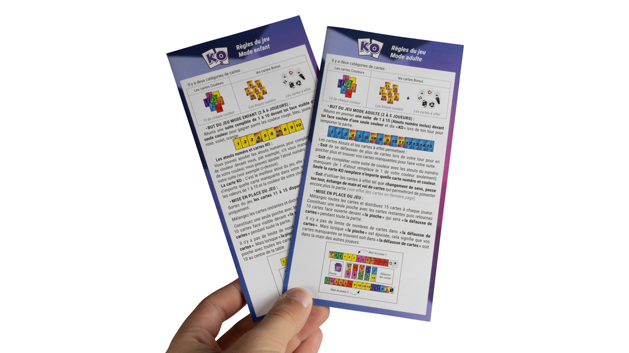 Topi Games KO gioco di carte italiano 3 livelli