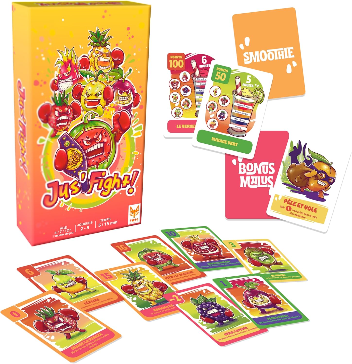 Topi Games Jus Fight gioco da tavolo frutta