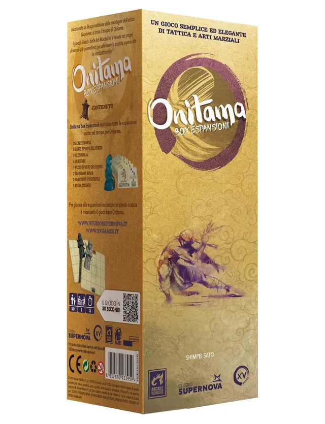 Studio Supernova Onitama Box espansione gioco strategia 2 giocatori