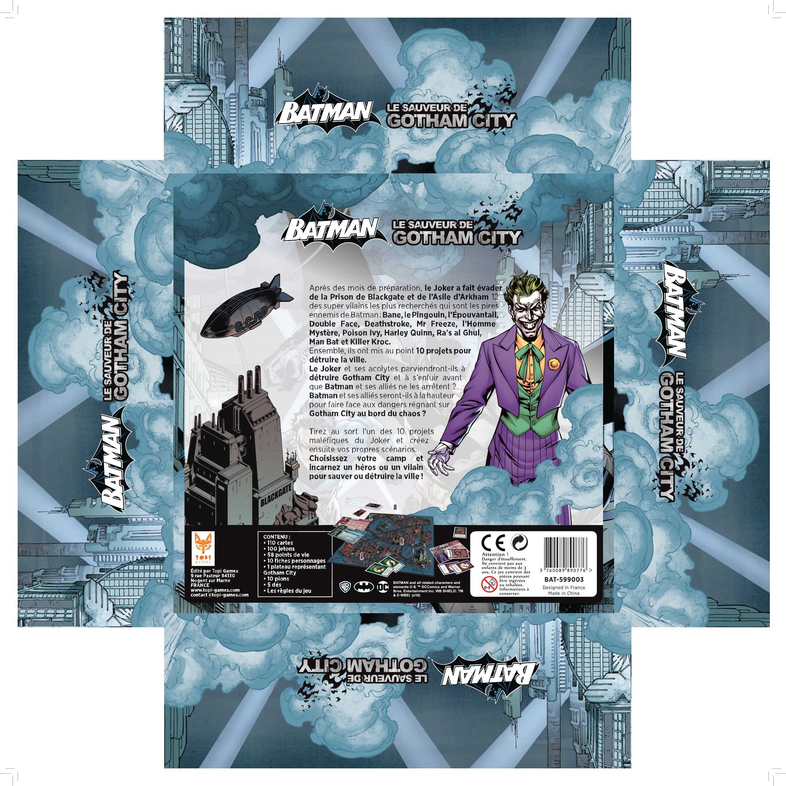 Topi Games Batman The Savior of Gotham City gioco da tavolo inglese