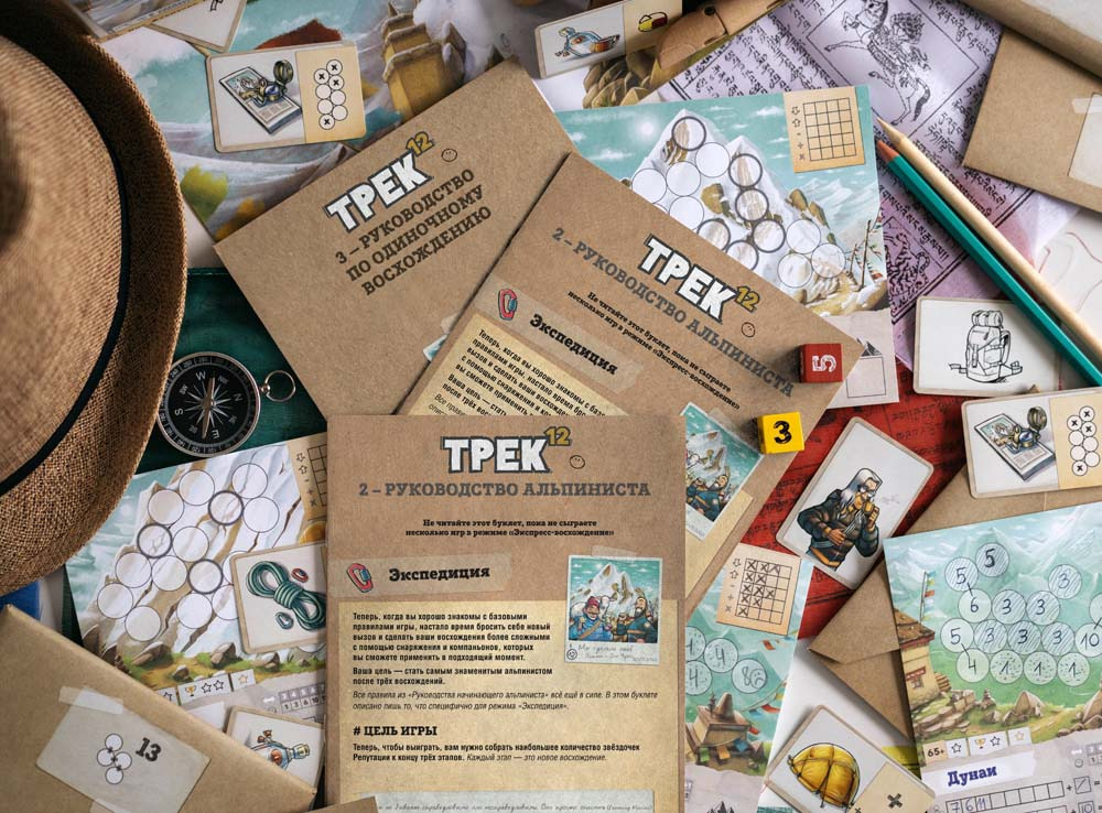 Lumberjacks Trek 12 Himalaya gioco roll & write 3 blocchi