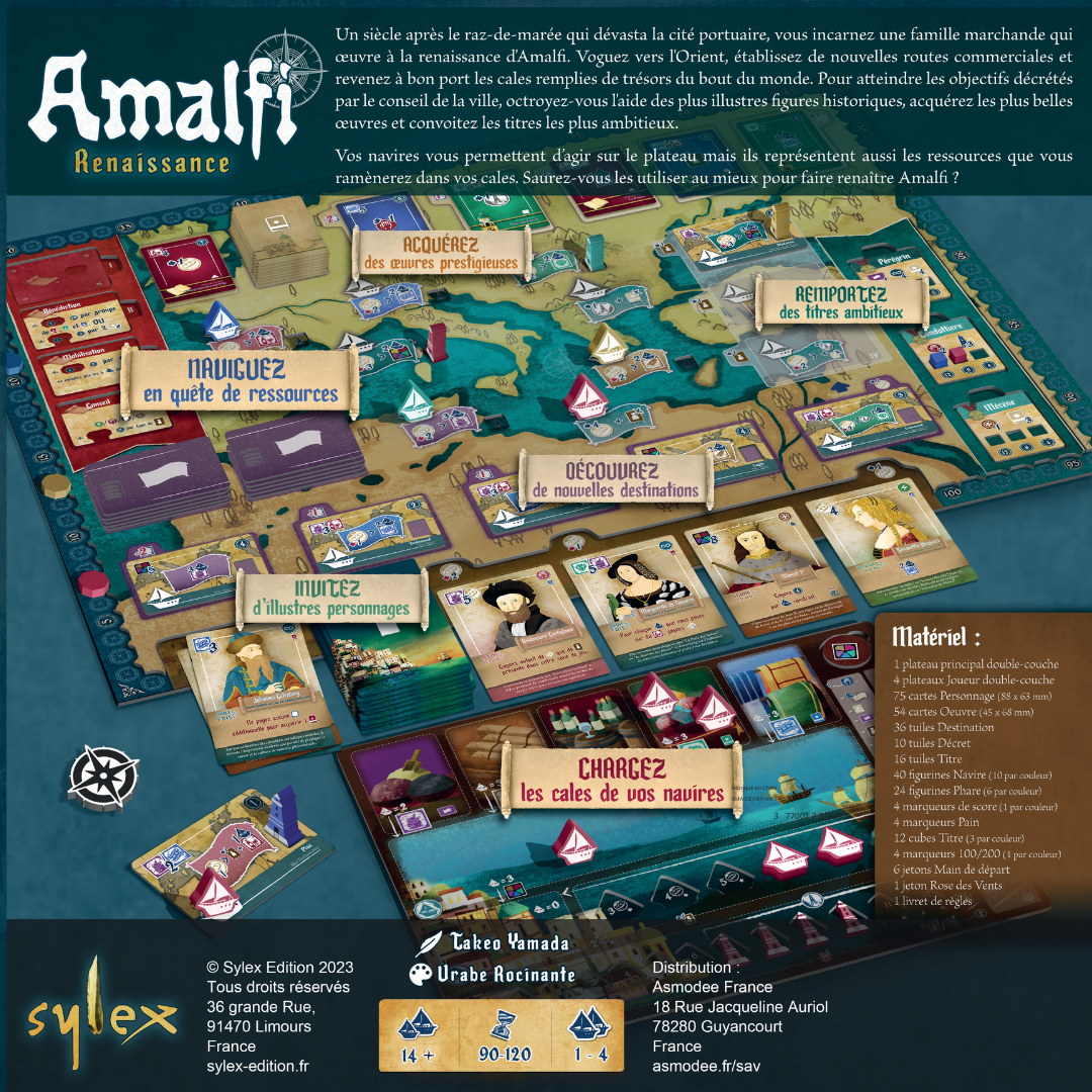 Sylex Edition Amalfi Renaissance gioco da tavolo francese