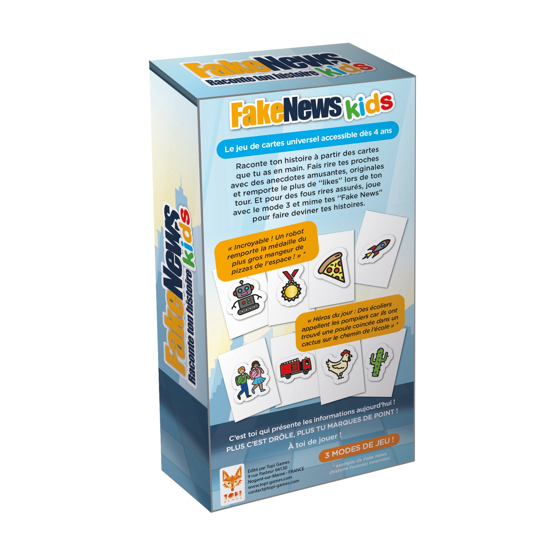 Topi Games Fake News Kids gioco di carte storie