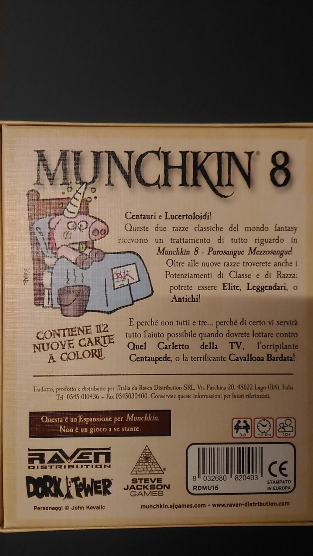 Raven Munchkin 8 Purosangue e Mezzosangue espansione