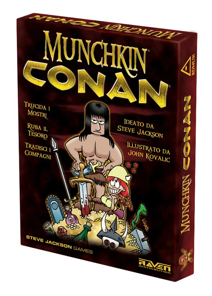 Raven Munchkin Conan gioco di carte base Steve Jackson