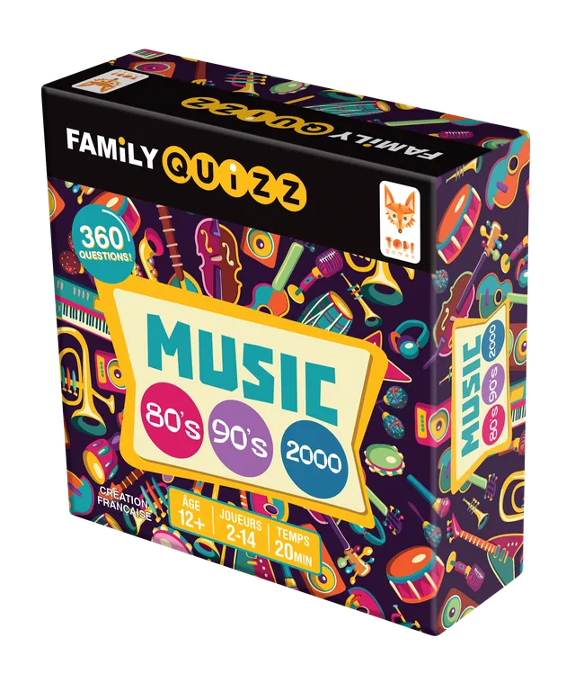 Topi Games Family Quiz Music gioco quiz anni 80 90 2000