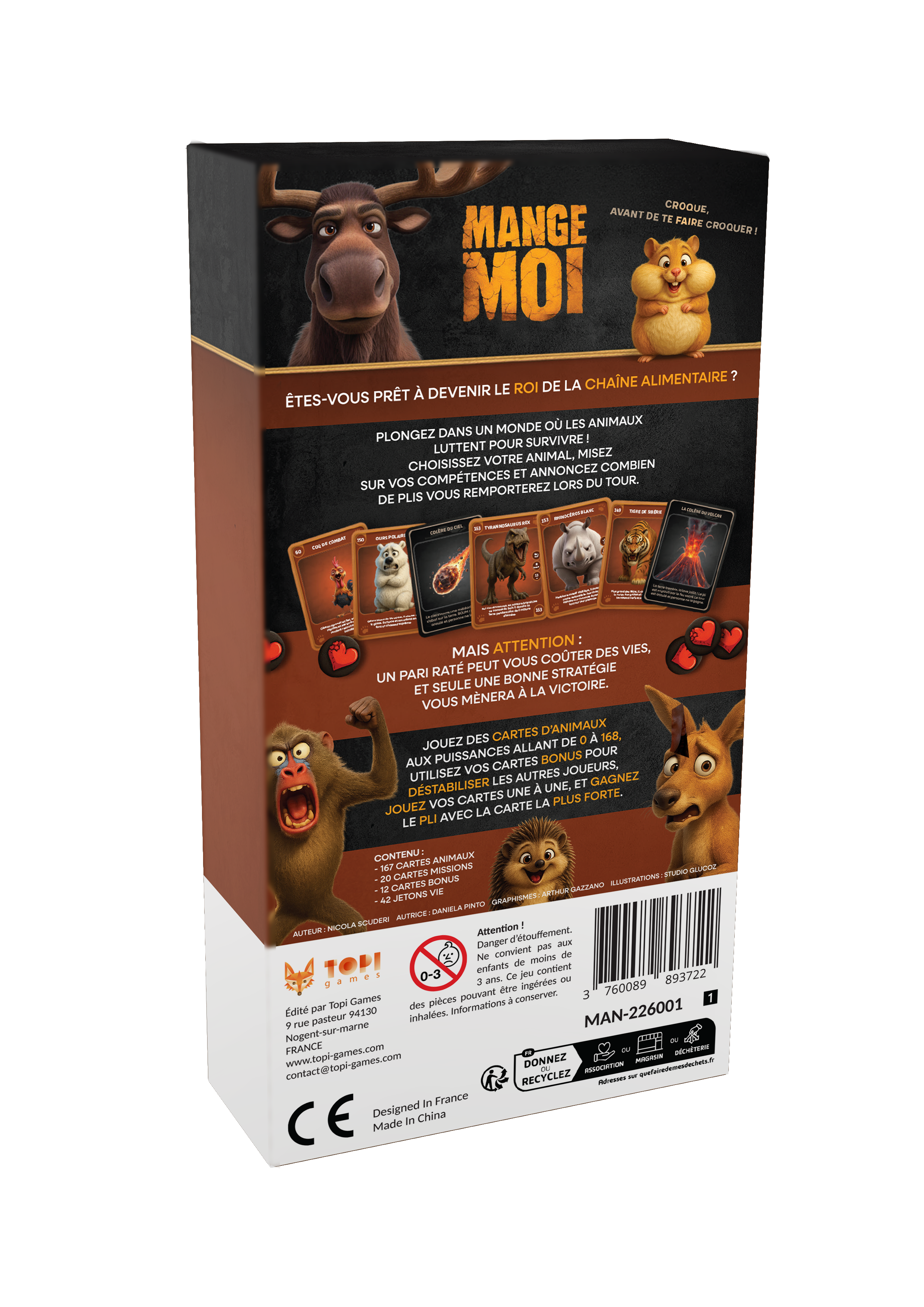 Topi Games Eat Me gioco di carte animali