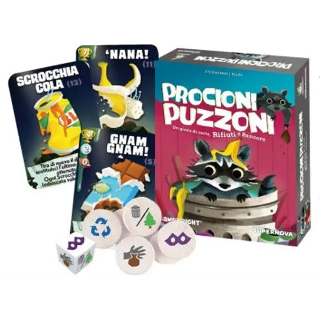 Studio Supernova Procioni Puzzoni party game carte e dadi
