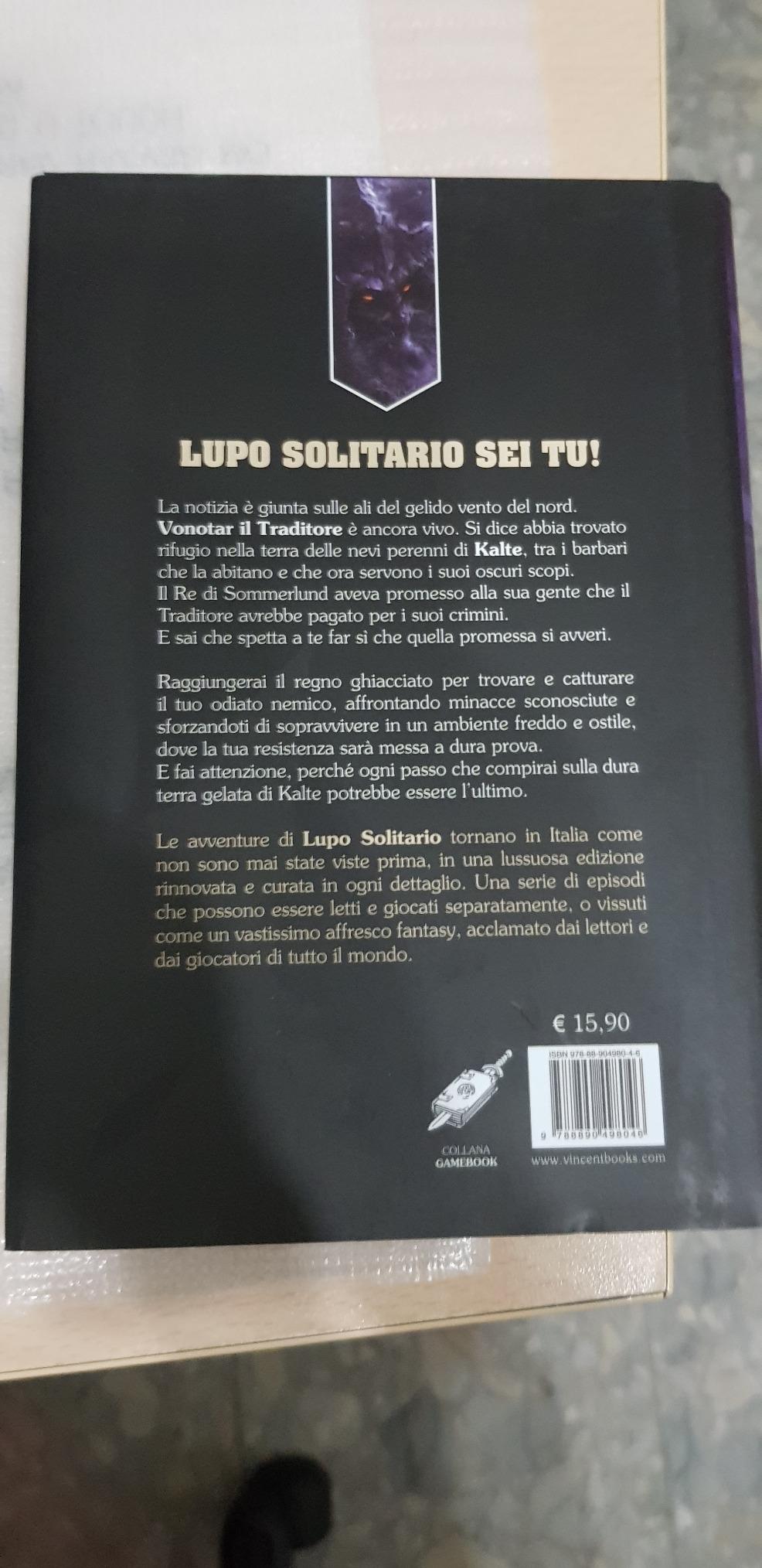 Raven Lupo Solitario Gli Abissi di Kalte 3 librogame copertina rigida