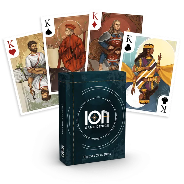 ION Games Historical Playing Cards mazzo carte poker 52 carte