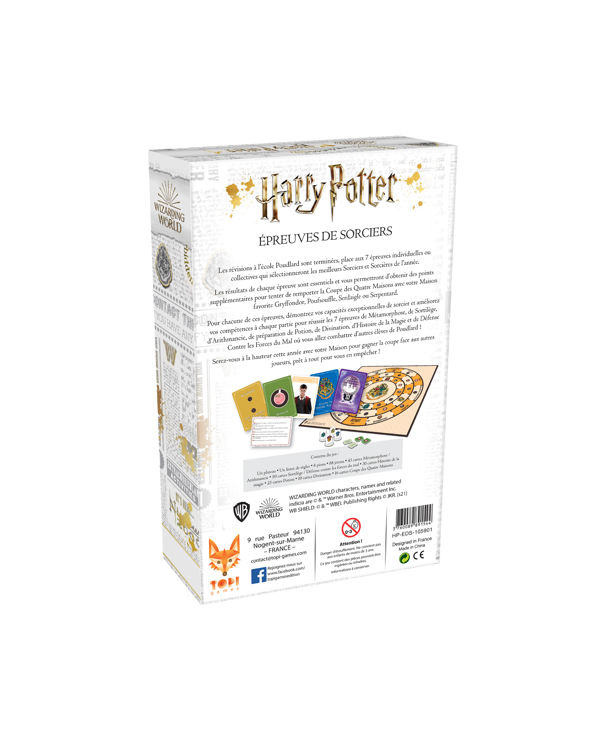 Topi Games Harry Potter Wizarding Trials gioco da tavolo