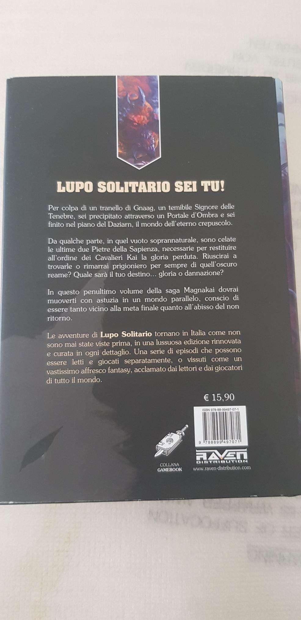 Raven Edizioni Lupo Solitario I Prigionieri del Tempo 11 librogame