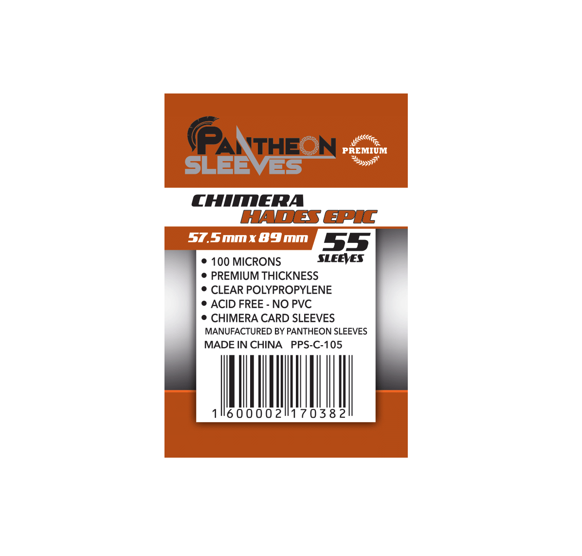 Pantheon Sleeves Chimera 57.5x89 Bustine Protettive 55 Pezzi