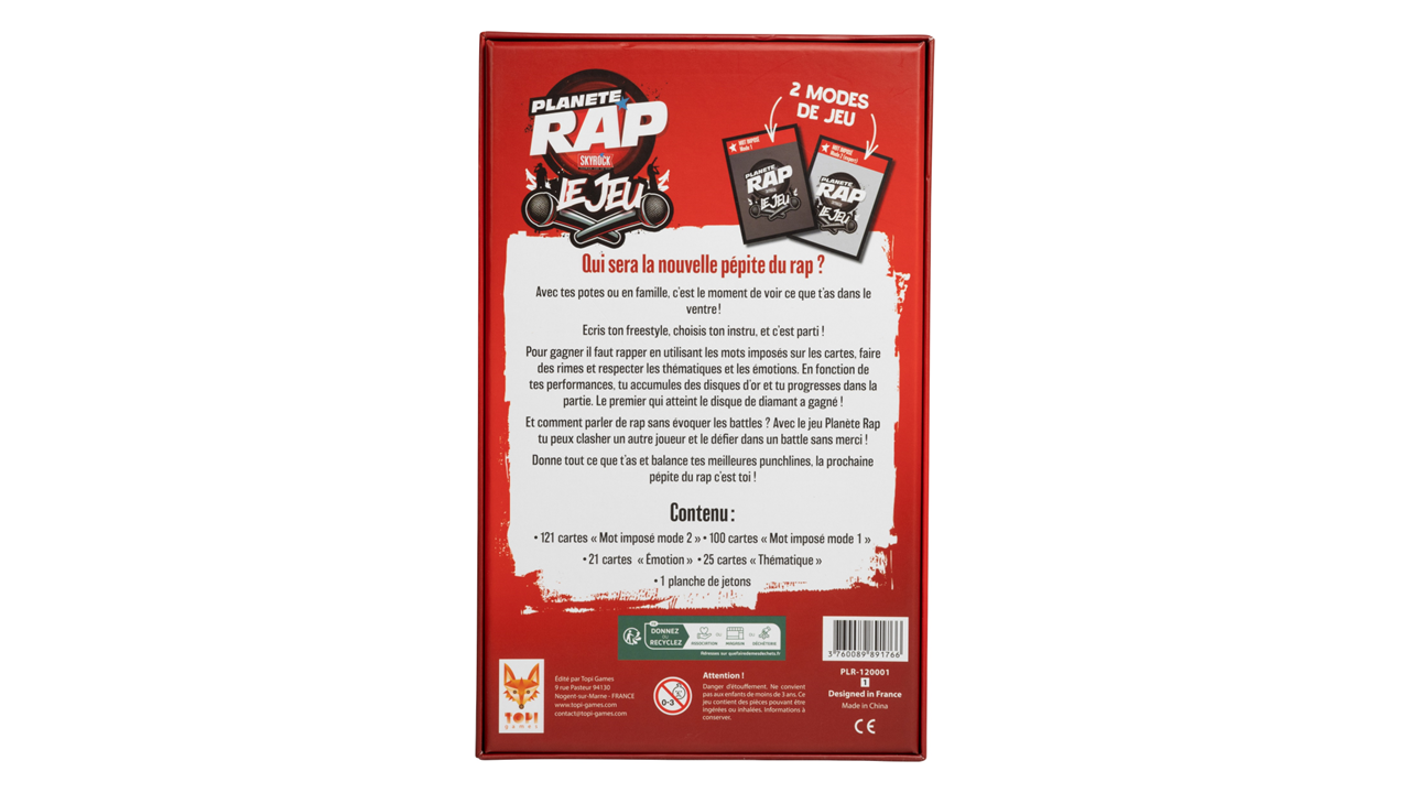 Topi Games Planete Rap gioco da tavolo rap battle