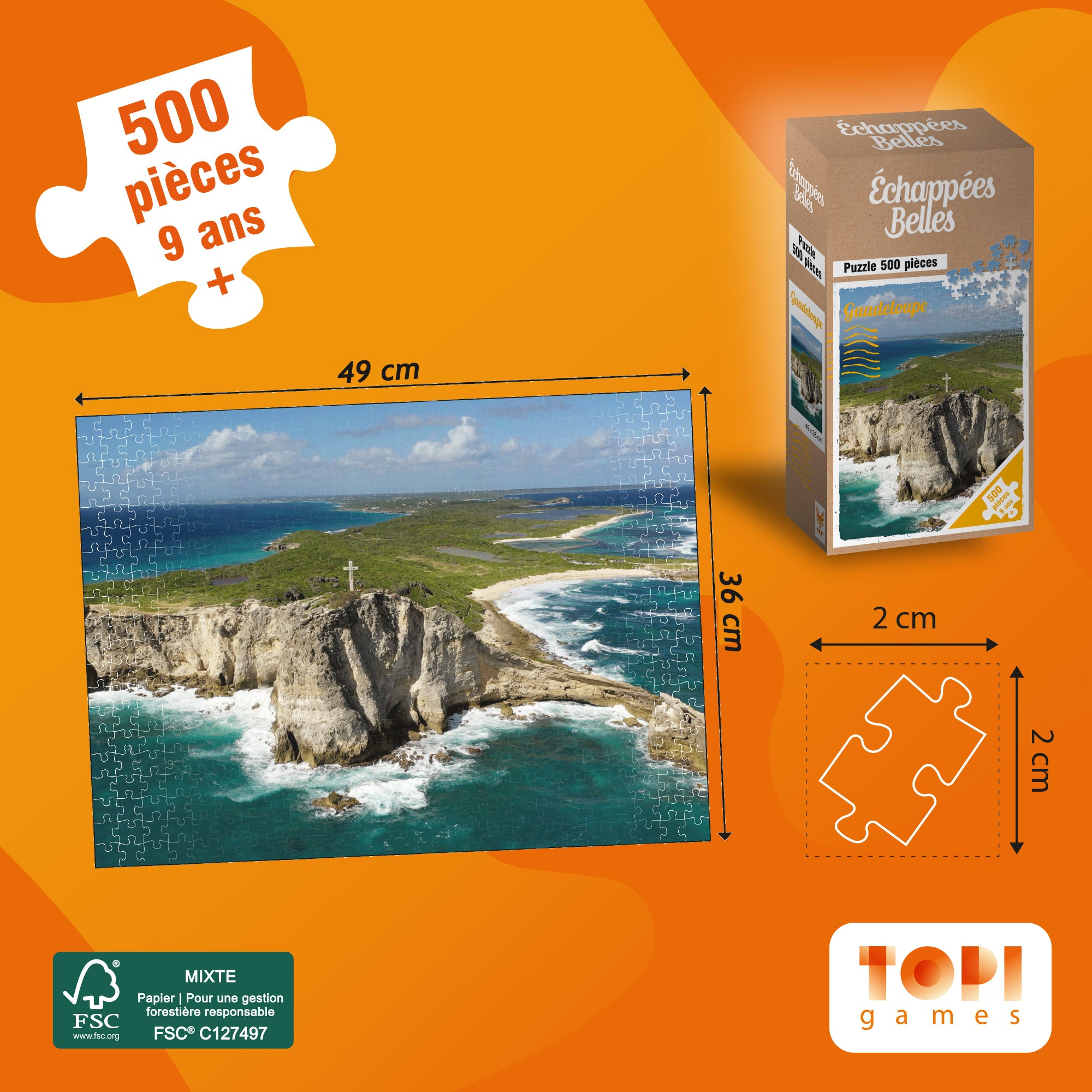 Topi Games Beautiful Escapes Guadeloupe puzzle 500 pezzi