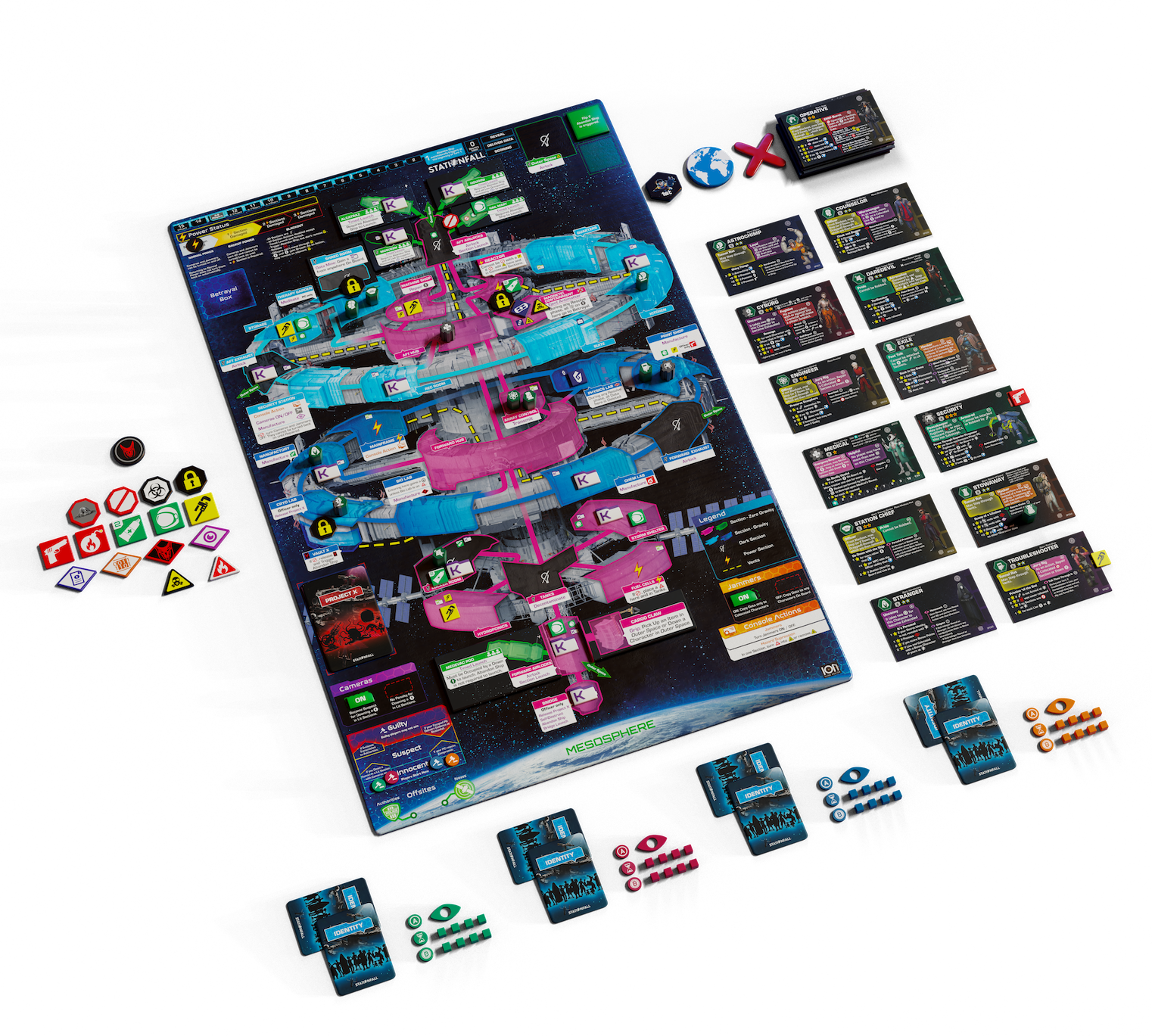 ION Games Stationfall gioco da tavolo deduzione fino a 9 giocatori