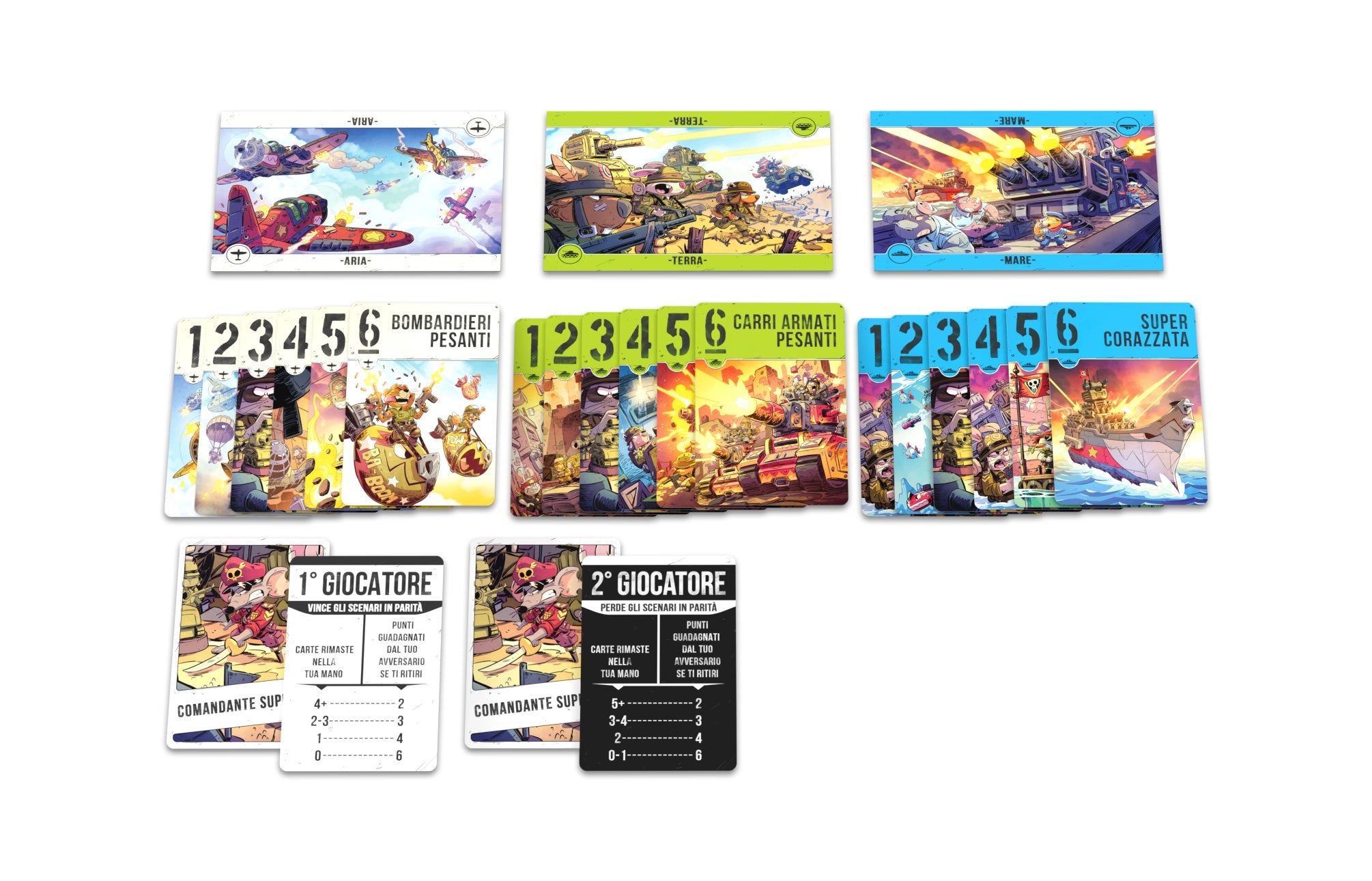 Studio Supernova Animali in Guerra Air Land Sea gioco di carte