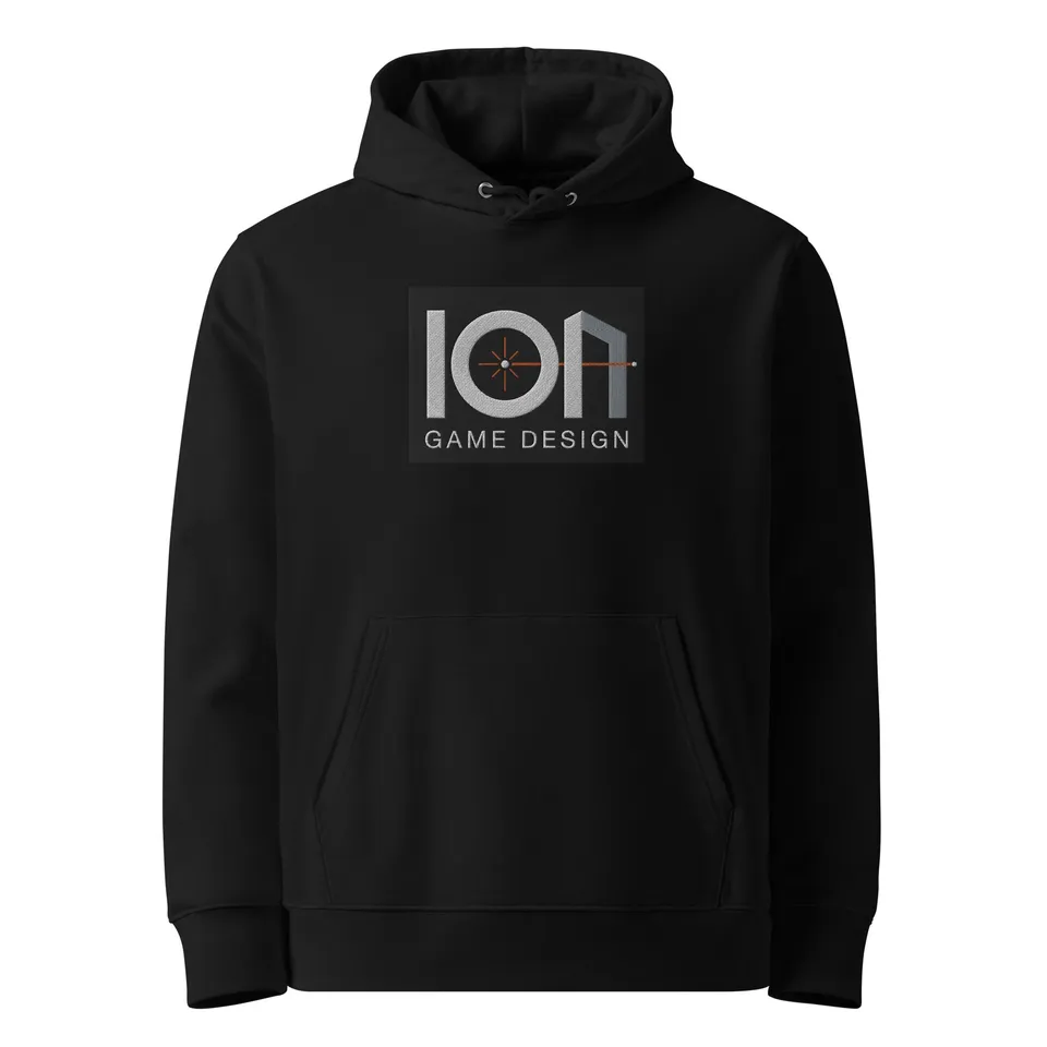 ION Games Essential Eco Hoodie felpa unisex cotone bio