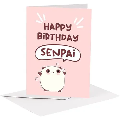 Studio Supernova BA09 Manga Senpai biglietto auguri con busta
