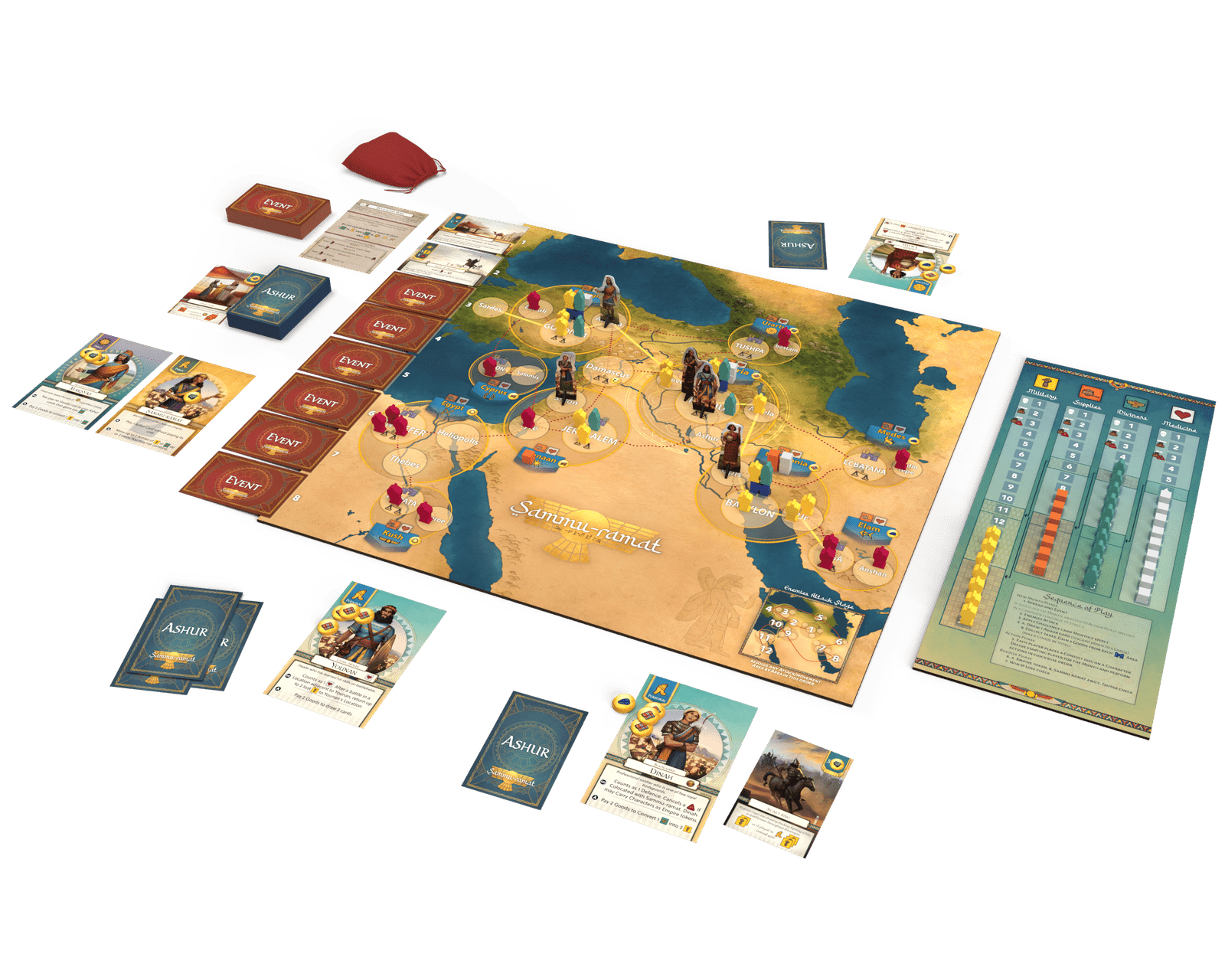 ION Games Sammu-ramat gioco da tavolo storico cooperativo