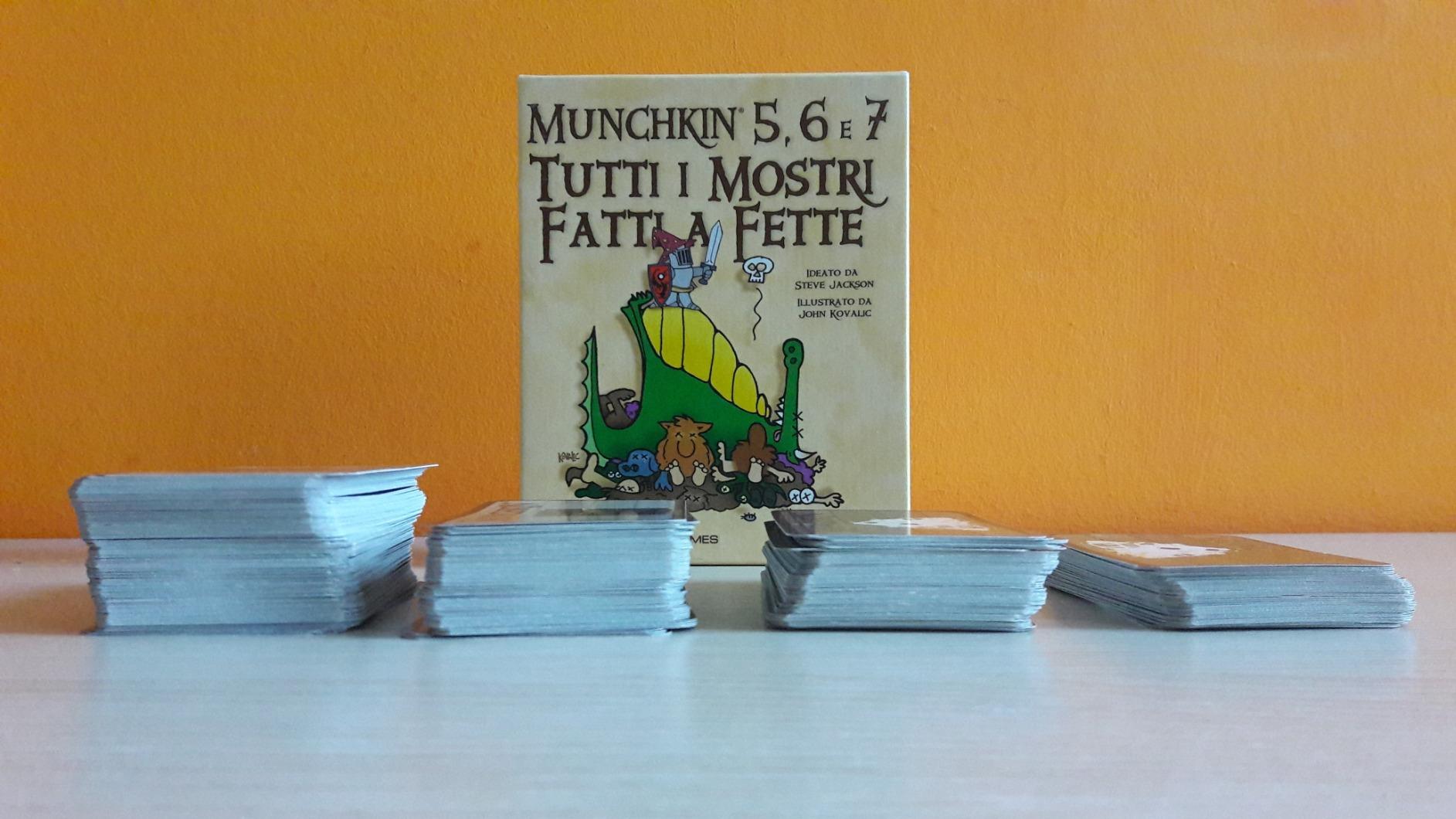 Raven Munchkin 5 6 e 7 Tutti i Mostri Fatti a Fette espansione con Ranger