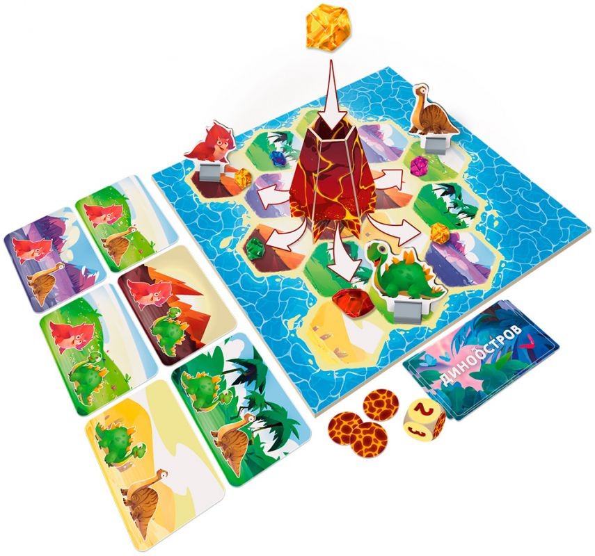 Niza Gams Dinoostrov gioco cooperativo bambini vulcano