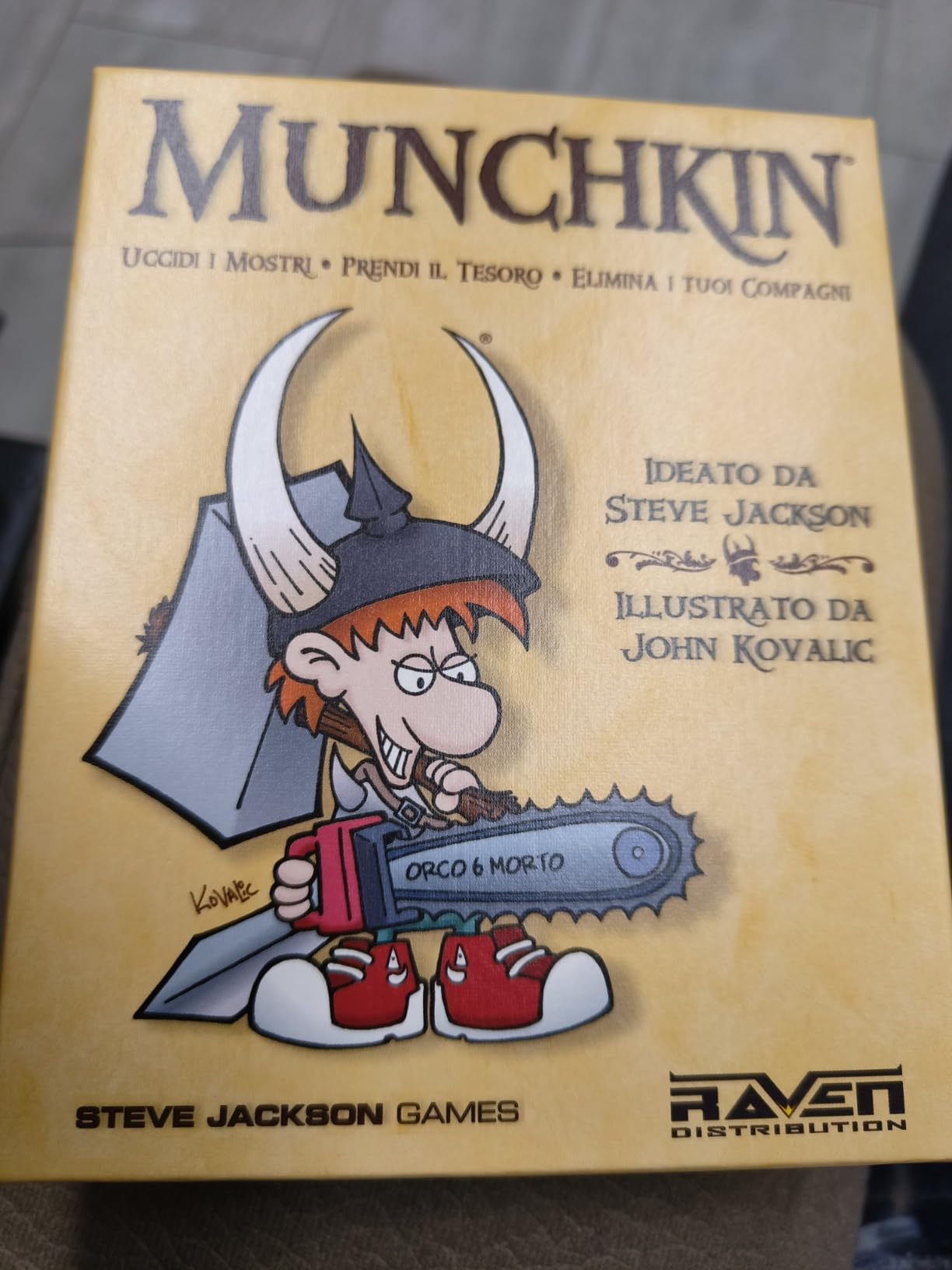 Raven Munchkin gioco di carte italiano da 3 a 6 giocatori