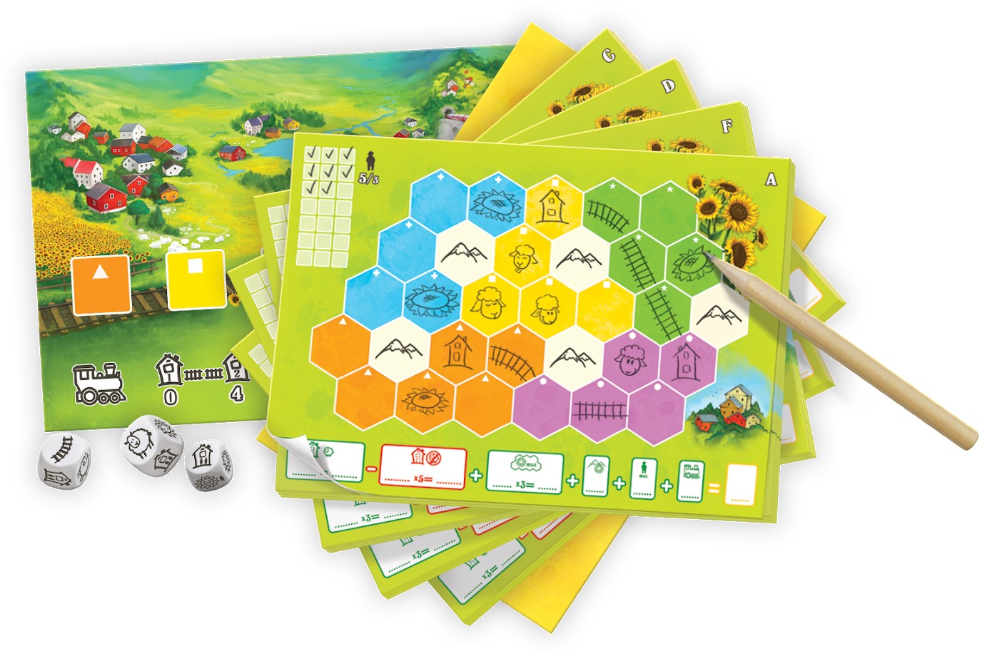 Niza Gams Valle Solare gioco da tavolo famiglia strategia
